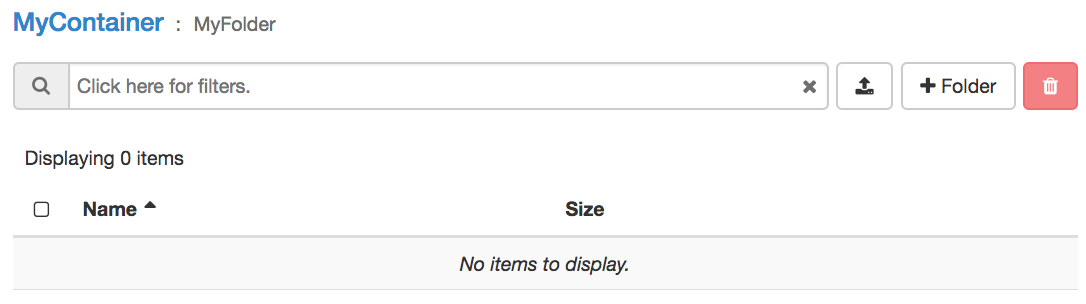 A Folder within the Container