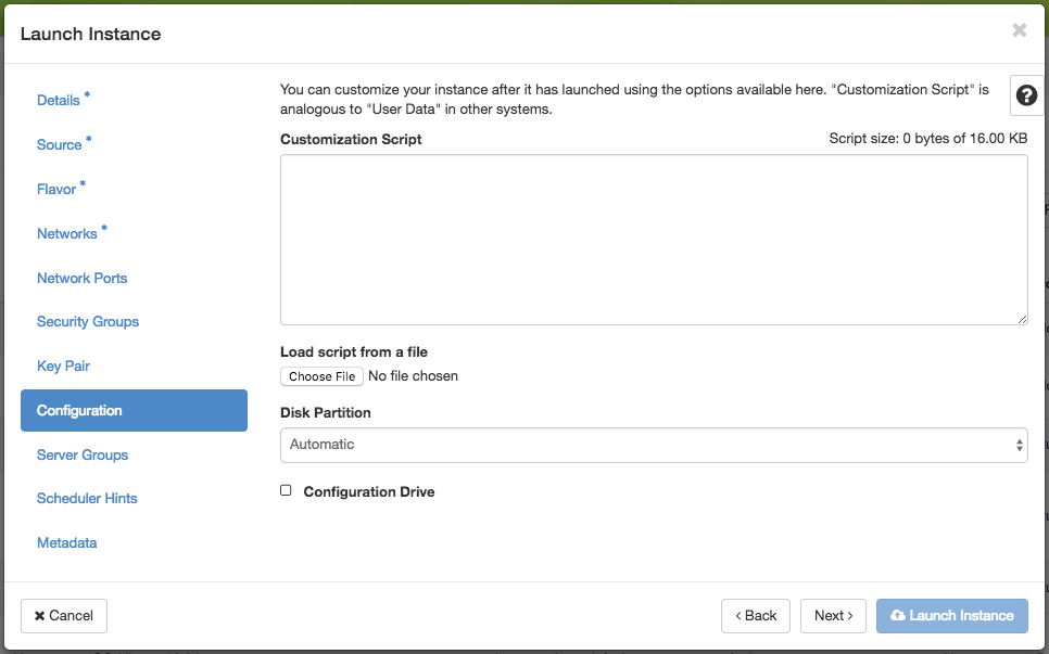 Adding a Customization Script