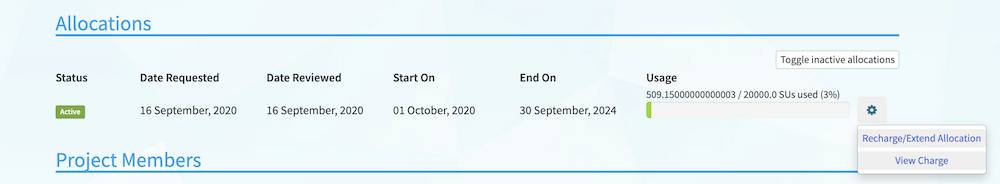 Allocation Actions