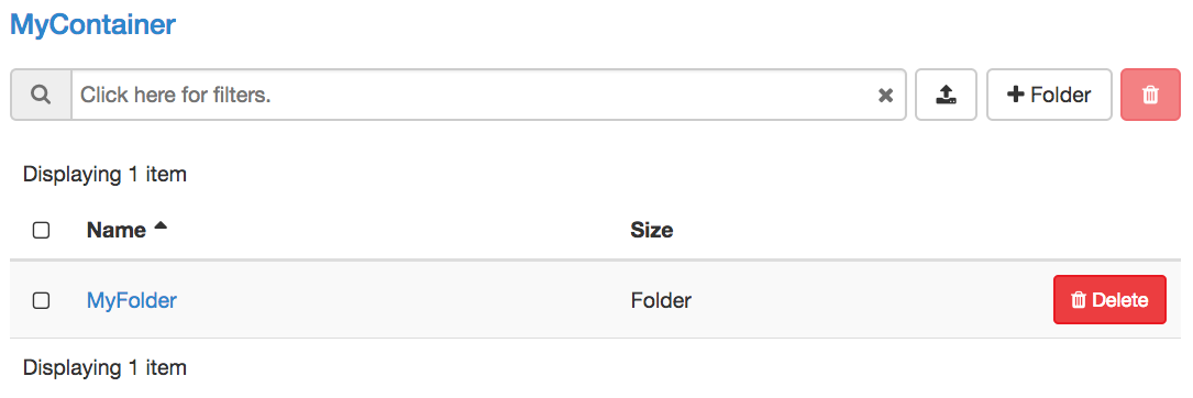 A Container with a Folder