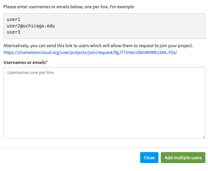 Adding multiple users.