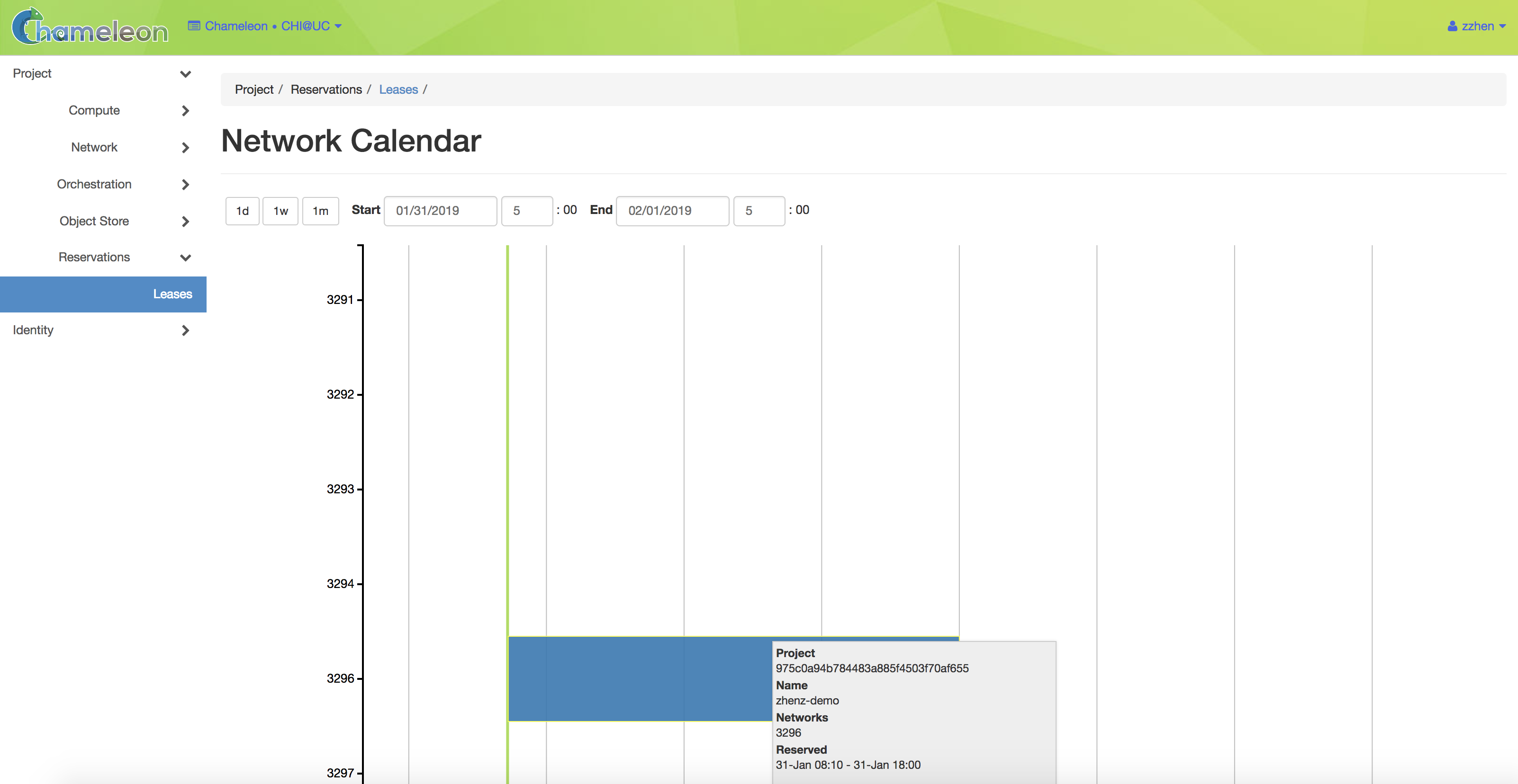The Network Calendar