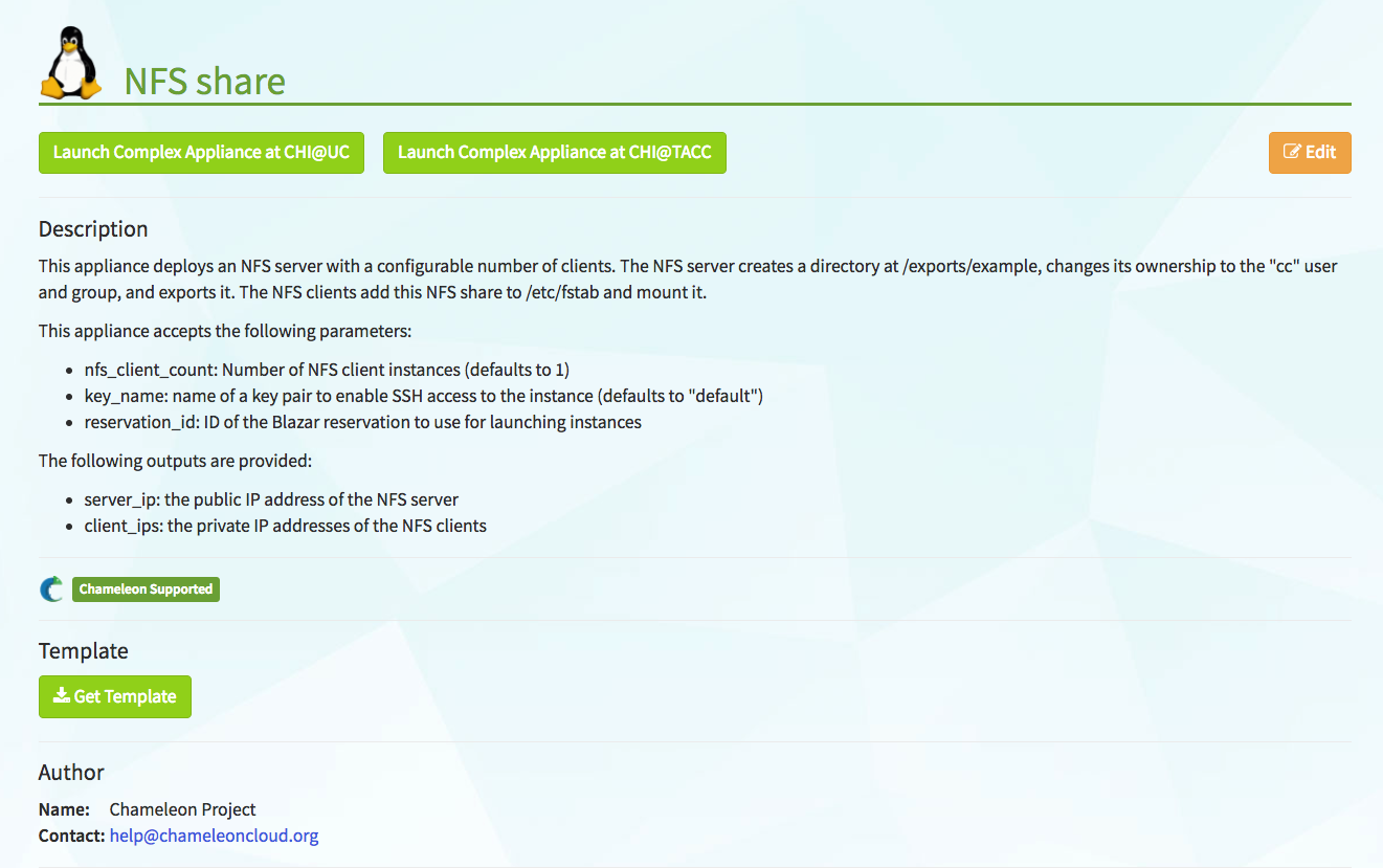 A Complex Appliance page