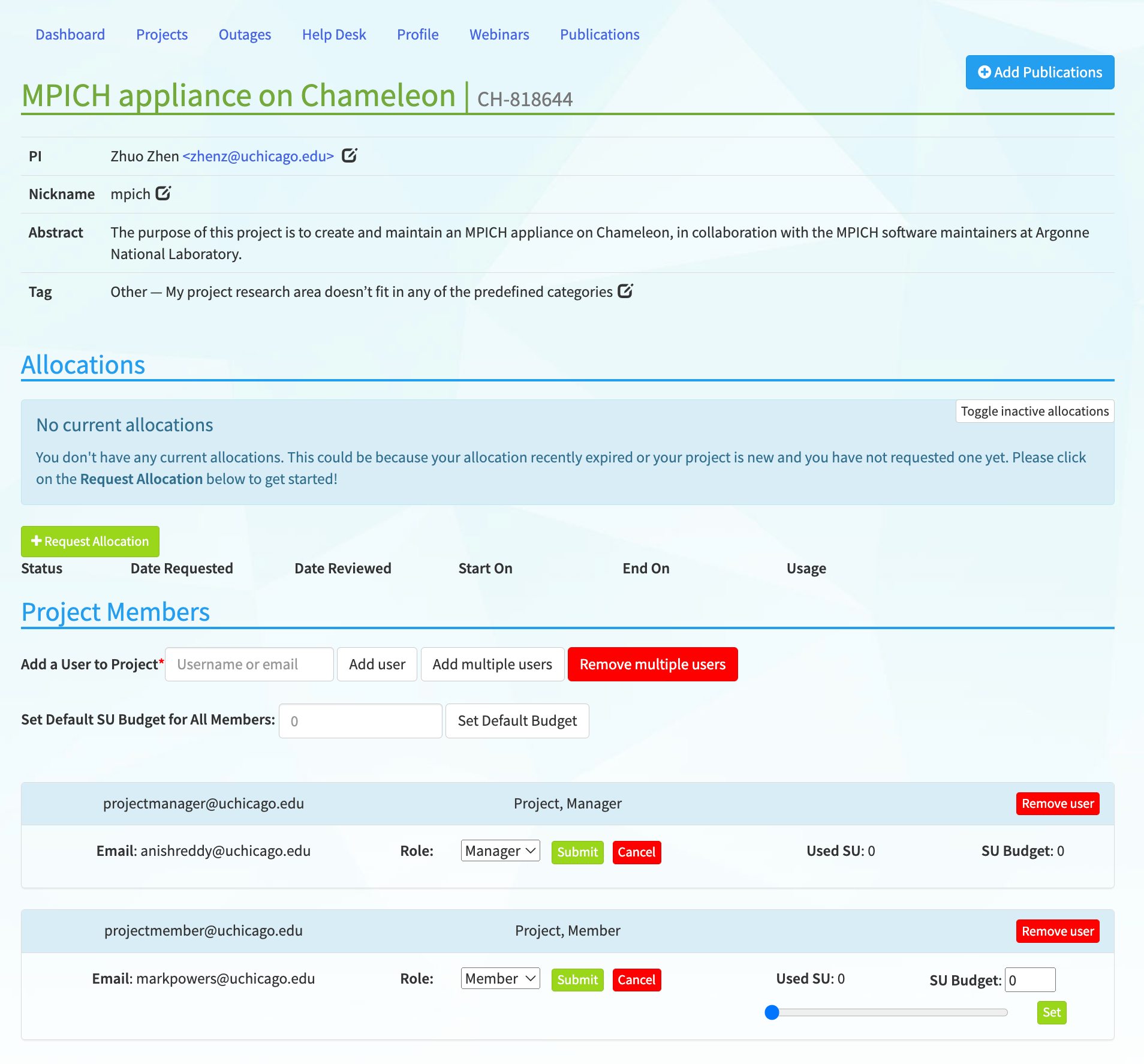 Project details