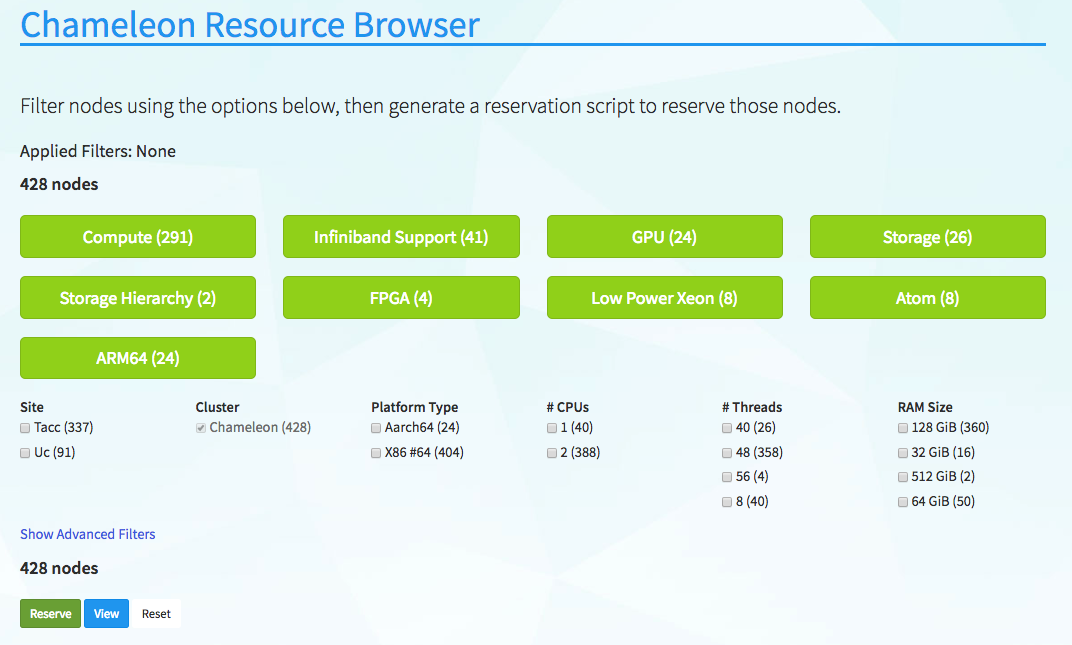 Chameleon Resource Browser